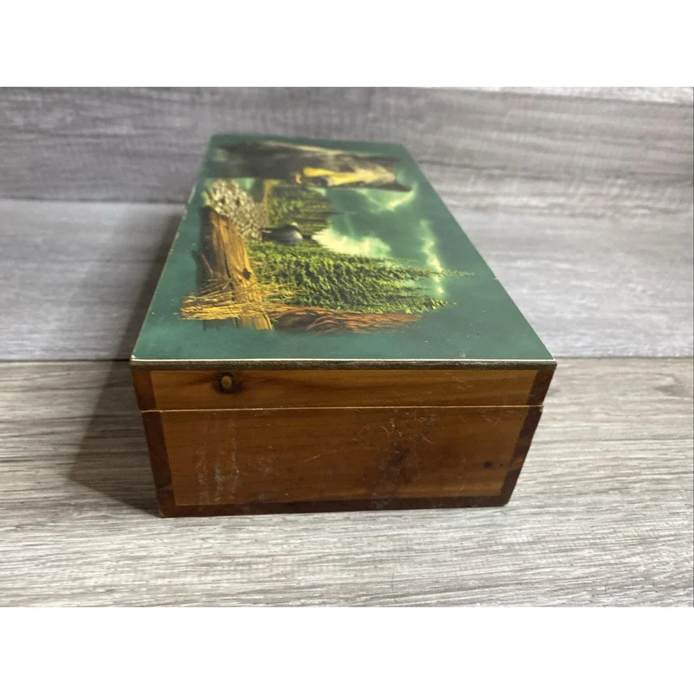 Great Smoky Mountains Gatlinburg Tennessee Wood Keepsake Trinket Box